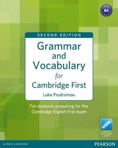 Cover image for Grammar and Vocabulary for FCE 2nd Edition without key plus access to Longman Dictionaries Online