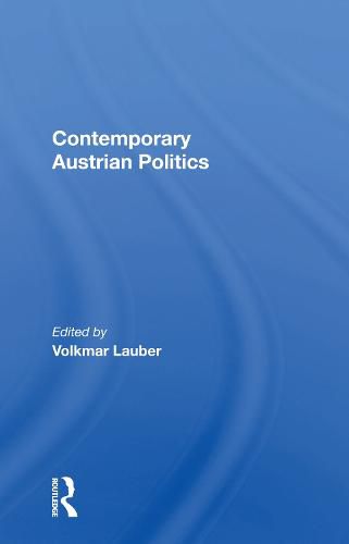 Cover image for Contemporary Austrian Politics