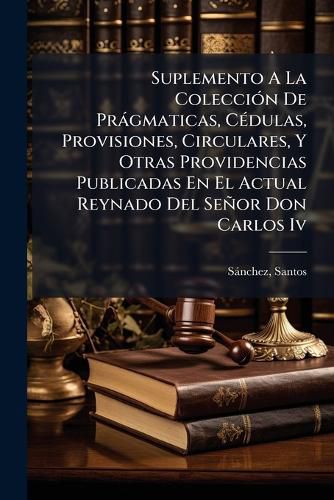 Cover image for Suplemento a la Colecci N de PR Gmaticas, C Dulas, Provisiones, Circulares, y Otras Providencias Publicadas En El Actual Reynado del Se or Don Carlos IV