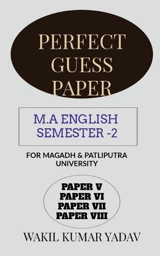 Cover image for Perfect Guess Paper M.a English Semester -2