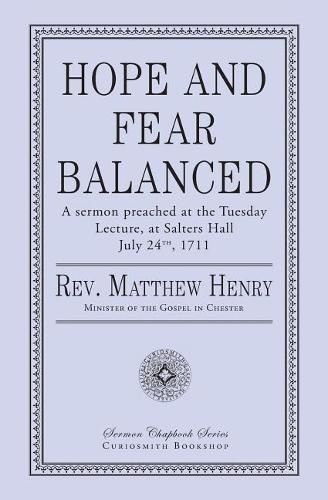 Cover image for Hope and Fear Balanced