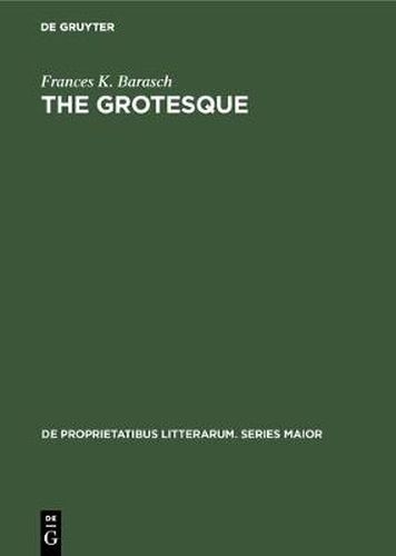 Cover image for The grotesque: A study in meanings