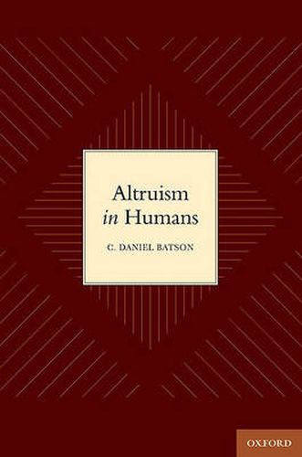 Cover image for Altruism in Humans