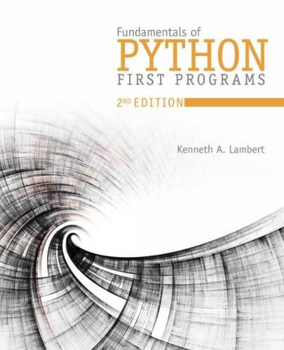 Cover image for Fundamentals of Python: First Programs