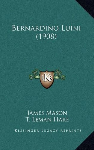 Cover image for Bernardino Luini (1908)