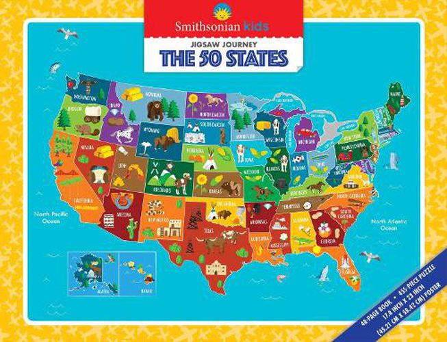 Cover image for Smithsonian Kids Jigsaw Journeys: The 50 States