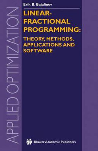 Cover image for Linear-Fractional Programming Theory, Methods, Applications and Software