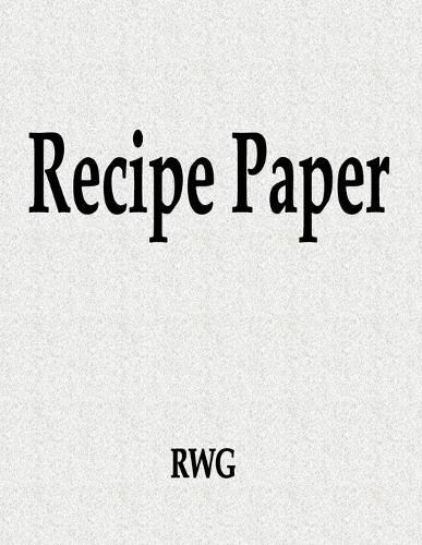 Cover image for Recipe Paper