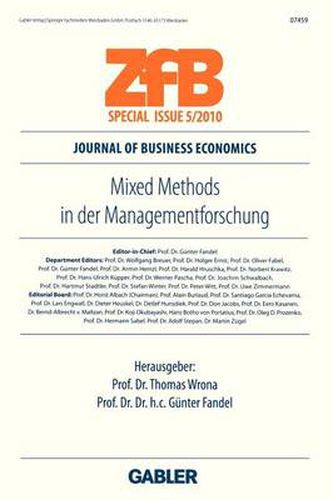 Cover image for Mixed Methods in Der Managementforschung