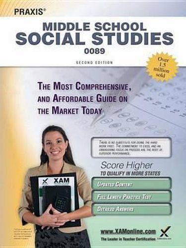 Cover image for Praxis Middle School Social Studies 0089 Teacher Certification Study Guide Test Prep