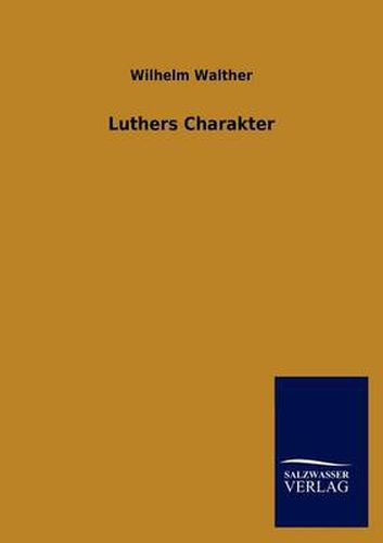 Cover image for Luthers Charakter