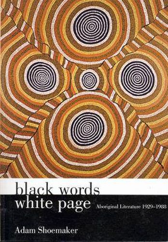 Cover image for Black Words White Page: Aboriginal Literature 1929-1988