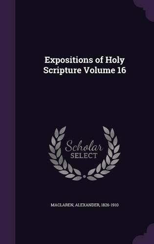 Cover image for Expositions of Holy Scripture Volume 16