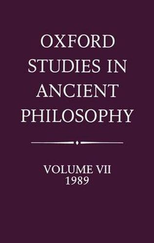 Cover image for Oxford Studies in Ancient Philosophy