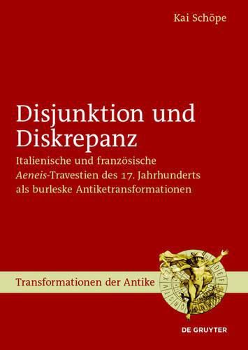 Cover image for Disjunktion Und Diskrepanz: Italienische Und Franzoesische >Aeneis