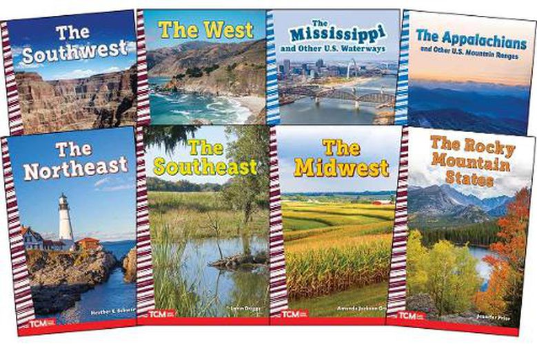 Cover image for Explore The United States' Regions From the Appalachians to the Rockies: Social Studies Readers 8-Book Set