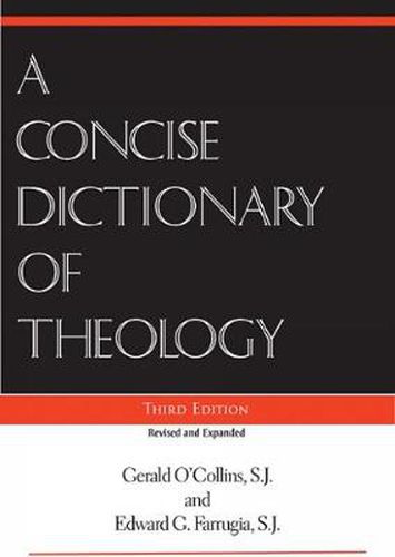 Cover image for A Concise Dictionary of Theology, Third Edition