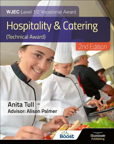 Cover image for WJEC Level 1/2 Vocational Award Hospitality and Catering (Technical Award) - Student Book - Revised Edition