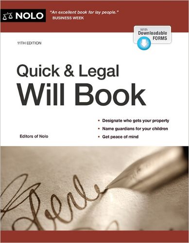 Cover image for Quick & Legal Will Book