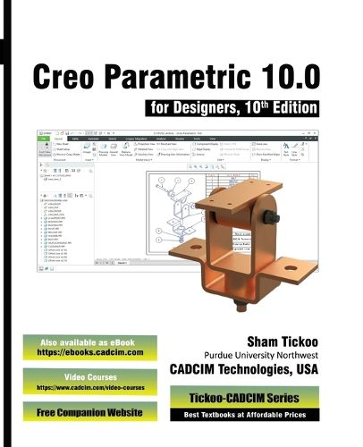 Cover image for Creo Parametric 10.0 for Designers, 10th Edition