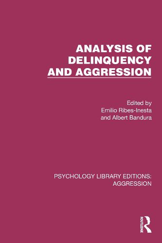 Cover image for Analysis of Delinquency and Aggression