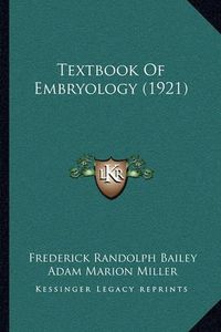 Cover image for Textbook of Embryology (1921)