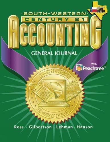 Century 21 Accounting for Texas: General Journal