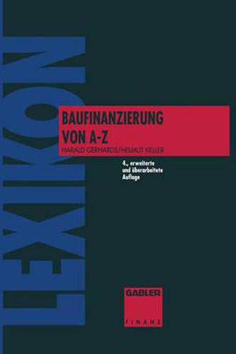 Cover image for Lexikon Baufinanzierung Von a Bis Z