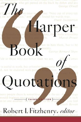 Cover image for The Harper Book of Quotations