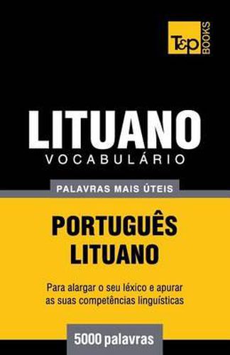 Cover image for Vocabulario Portugues-Lituano - 5000 palavras mais uteis