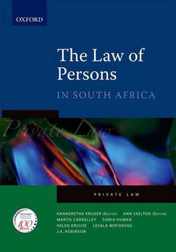 Cover image for The Law of Persons in South Africa