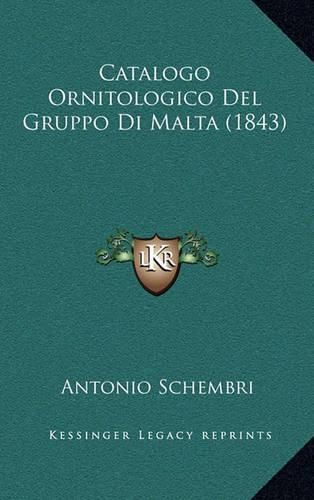 Cover image for Catalogo Ornitologico del Gruppo Di Malta (1843)