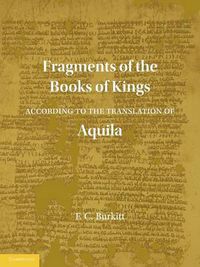 Cover image for Fragments of the Books of Kings According to the Translation of Aquila