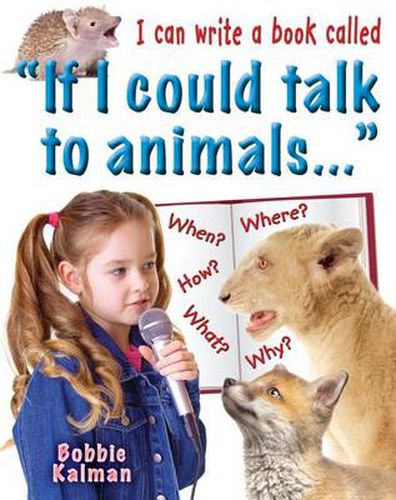 Cover image for I Can Write a Book Called  If I Could Talk to Animals