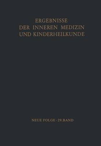 Ergebnisse der Inneren Medizin und Kinderheilkunde