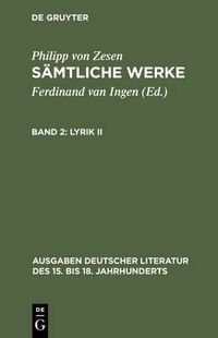 Cover image for Lyrik II