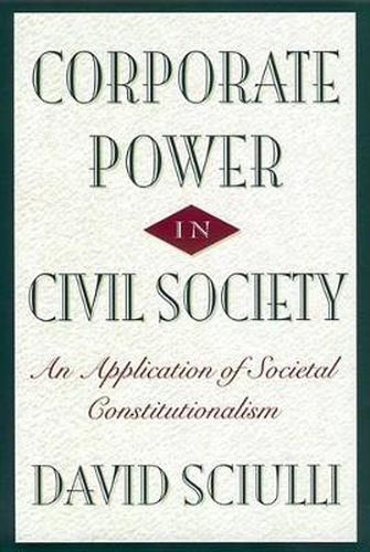 Cover image for Corporate Power in Civil Society