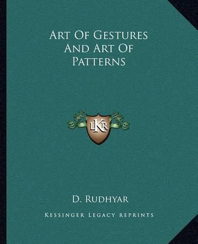 Cover image for Art of Gestures and Art of Patterns