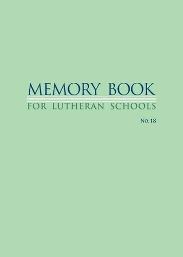 Cover image for Memory Book for Lutheran Schools