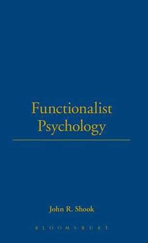 Cover image for Functionalist Psychology