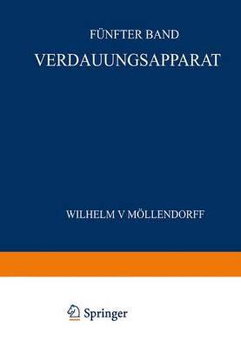 Cover image for Verdauungsapparat: Funter Band / 3. Teil