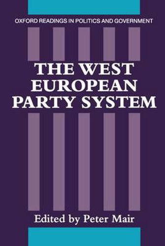 Cover image for The West European Party System