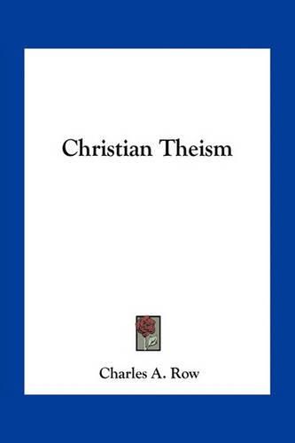 Cover image for Christian Theism