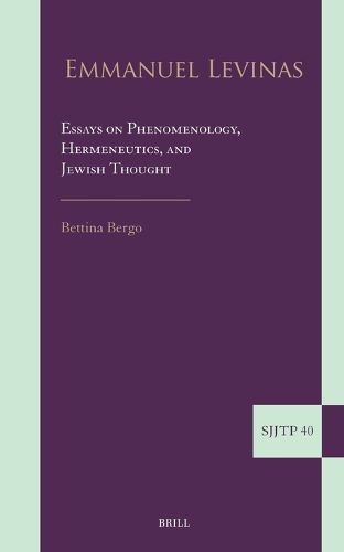 Cover image for Emmanuel Levinas: Essays on Phenomenology, Hermeneutics, and Jewish Thought