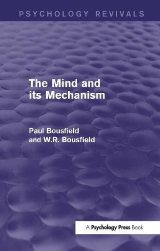 Cover image for The Mind and its Mechanism