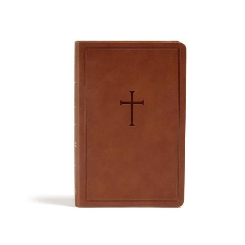 Cover image for CSB Personal Size Bible, Brown LeatherTouch