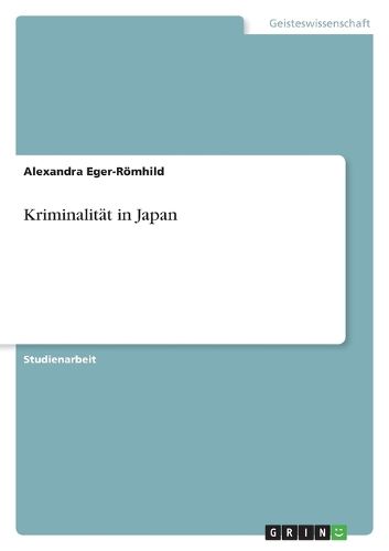 Cover image for Kriminalitat in Japan