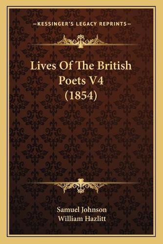 Lives of the British Poets V4 (1854)