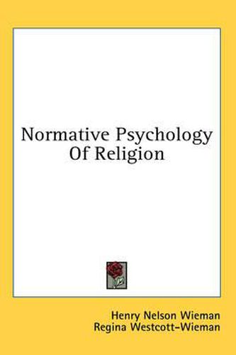 Cover image for Normative Psychology of Religion