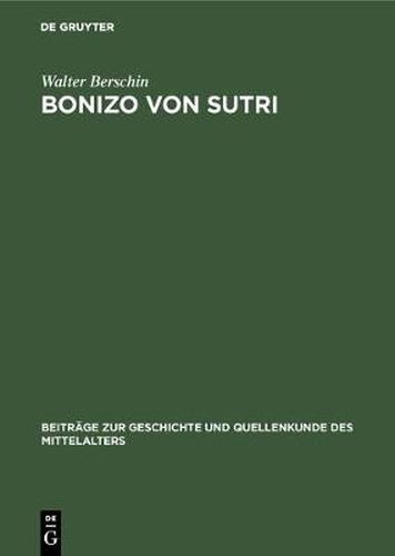 Cover image for Bonizo von Sutri